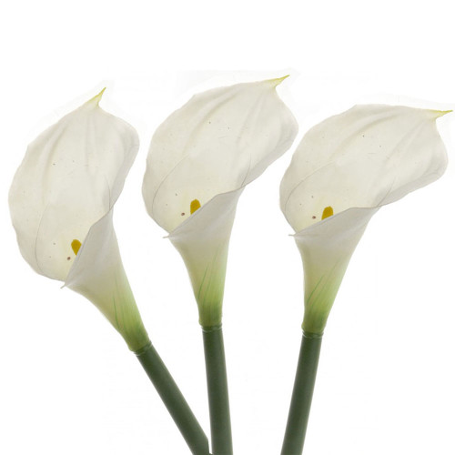 Artificial Real Touch Calla Lily Bundle White