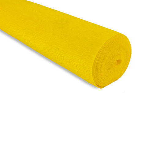 Crepe paper roll 180g (50 x 250cm) Daffodil Yellow (Shade 17E5)