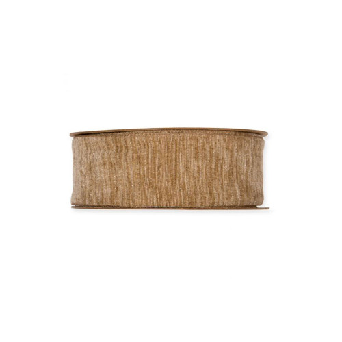 Chenille Velvet Ribbon Roll Natural