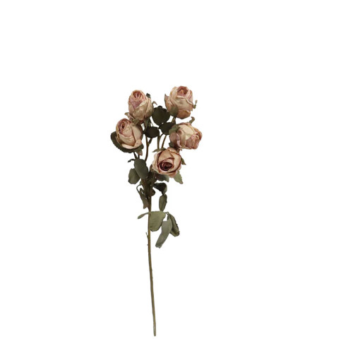 Dry Look Faux Silk Rustic Rose Pink Mauve