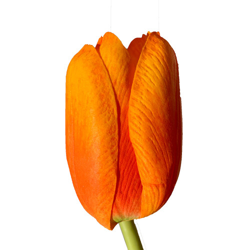 Real Touch Artificial Tulip Flower Stem Orange