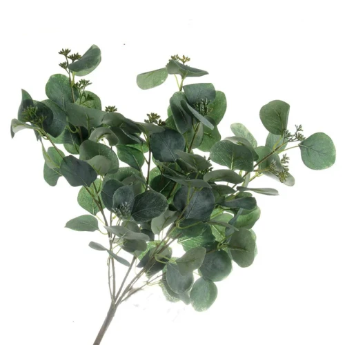 Artificial Silk Eucalyptus Populus Bush green