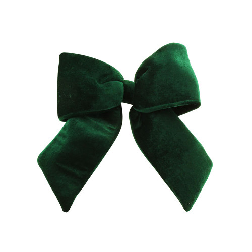 Green Seasonal Winter Christmas Velvet Bow