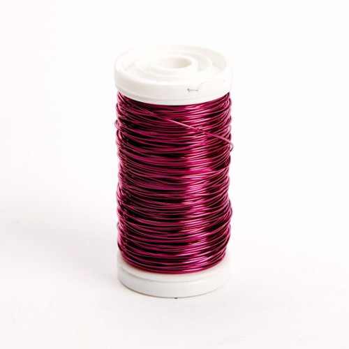 Metallic Wire Reel 100g Cerise Pink