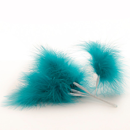 Fluff Feather x 6 Dark Turquoise