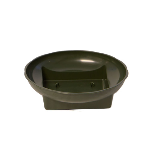 Plastic Square Round Bowl Green