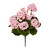 Geranium Bunch Faux Silk Artificial 47cm/ 18.5 Inches x 9 Heads Pink