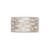 Natural Linen Colour 40mm Wide Ribbon White Trees Stars Motif