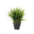 Artificial Green Grass Bush in a Zinc Pot