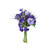 Faux Silk Sweetpea Cornflower Crocus Bunch Purple