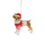 Boxer Pup Festive Resin Hanging Tree Ornament