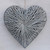 Rattan Woven Heart Rustic Greywash Finish 40cm