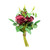 Mini Rose Faux Silk Flower Bundle Wine