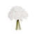 Medium Faux Silk Rose Posy White