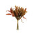 Dry Look Mixed Artificial Flower Bunch Burnt Orange