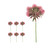 Artificial Spiked Thistle Succulent Stem Pink