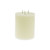 Remote Control Battery LED Ivory 3D 3 Flame Candle