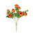 Artificial Mini Rose Flower and Eucalyptus Bunch Orange