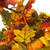 Artificial Autumn Garland Berry Pumpkin detail