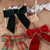 Wire Edge Festive Velvet Ribbon Red Gold display