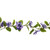 Faux Silk Artificial Pansy Flower Garland purple