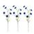 Faux Silk Artificial Blue Cornflower Stems
