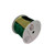 Wired Velvet Ribbon With Gold Edge and Back green