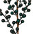 Seasonal Round Berry Stems Midnight Jade