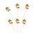 Autumn Hedgehog Wooden Picks