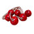 Red Metal Christmas Sleigh Bells With Rope Hanger detail