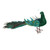 Velvet & Feather Glitter Standing Peacock Bird