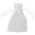 White Lace Wedding Party Favour Bags 15 x 10cm x Pack of 3