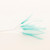 Narrow Feather x 6 Turquoise Aqua