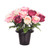 Grave Pot Artificial Flower Open Rose Pink Burgundy Cream