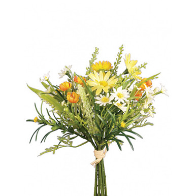 Artificial Summer Daisy Mixed Blossom Bunch 20cm/8 Inches