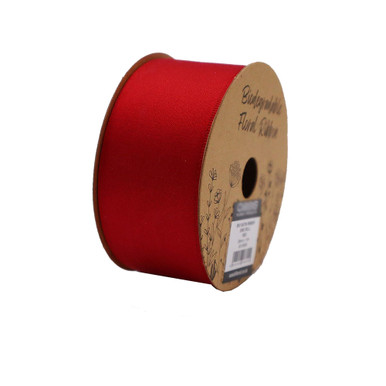 Biodegradable Satin Florist Ribbon 38mm x 10m Bright Red