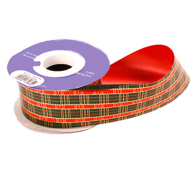5 Rolls 54.5 Yards Gingham Ribbon Christmas Red Plaid Ribbons Polyester  Ribbon for Christmas Tree Decor DIY Craft, Gift Wrapping Supplies