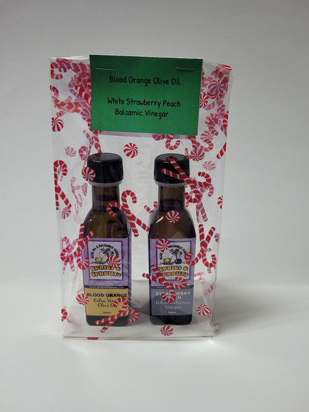 Blood Orange Oil & White Peach Balsamic Gift set