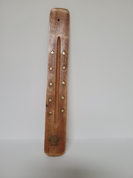Incense Holder - wood w/butterfly