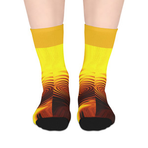Title: Fode Golden Mixed Mid-length Socks |Mid-length Socks | Fodeliah