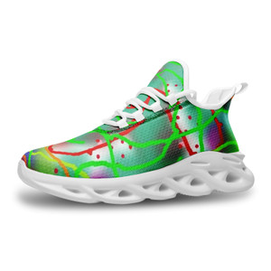 Title: Unisex Spiral Mixed Bounce Mesh Knit Sneaker| Classic Style Sneaker | Fodeliah