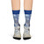 Title: Fode Sky Blues Mixed Sublimation Crew Socks-Classic Style Crew Socks | Fodeliah