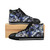 Title: Classic Style Women's Floral Blues Mixed High Top Sneakers-  canvas sneakers | Fodeliah