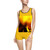 Title: Golden Zone Vintage Swimsuit (AOP)  | Fodeliah