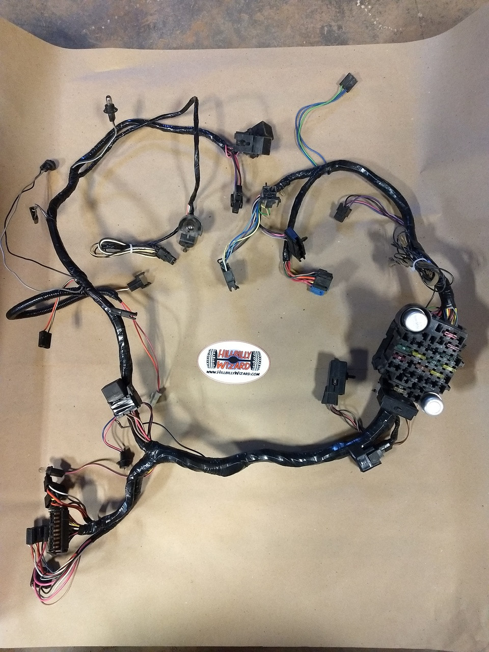 CUCV dash wiring harness and fuse block.