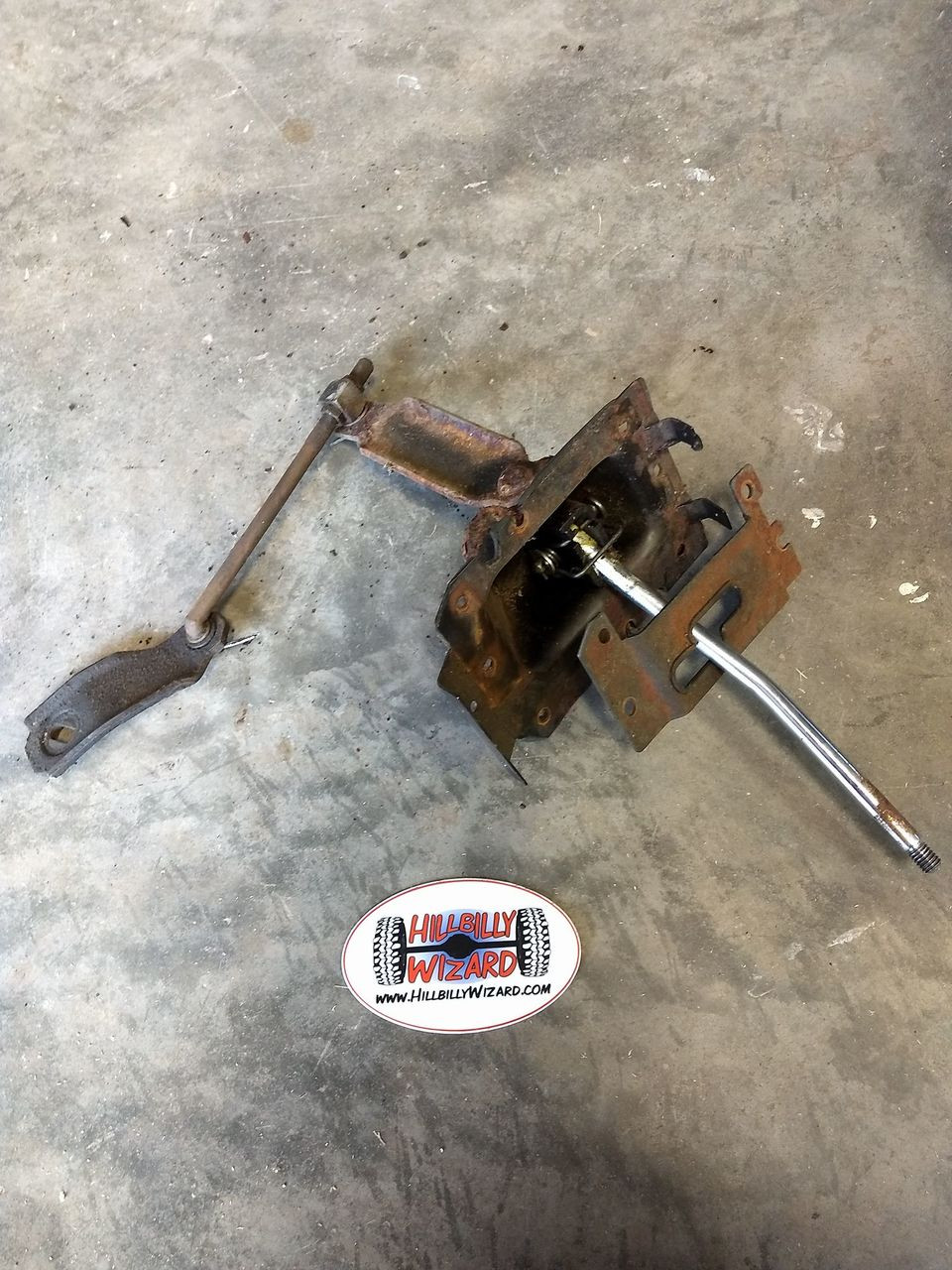 NP208 transfer case shift linkage assembly