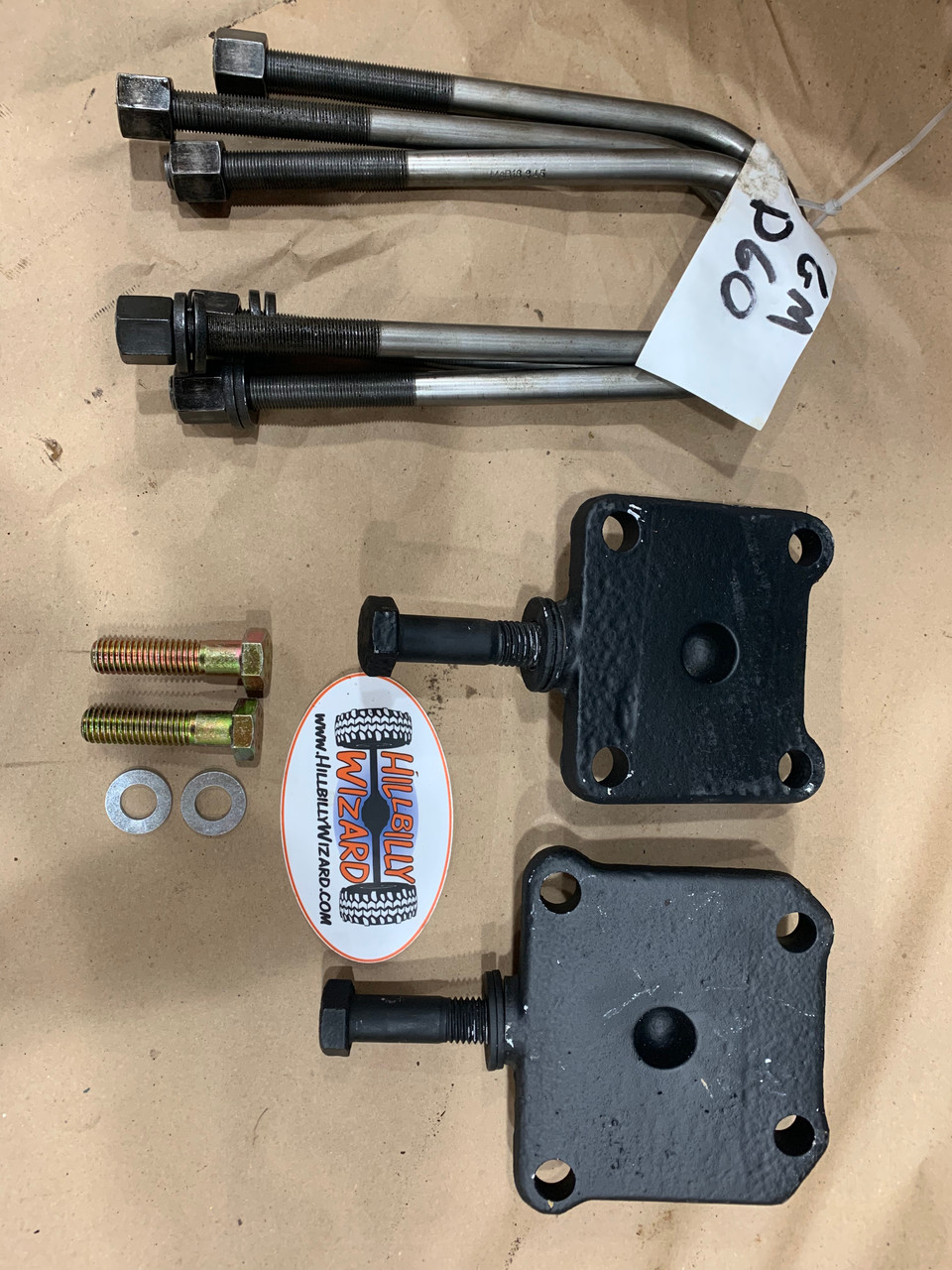 GM Dana 60 UBolt plate and hardware kit Hillbilly Wizard
