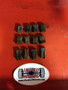 Typical set of injector line rubber isolators