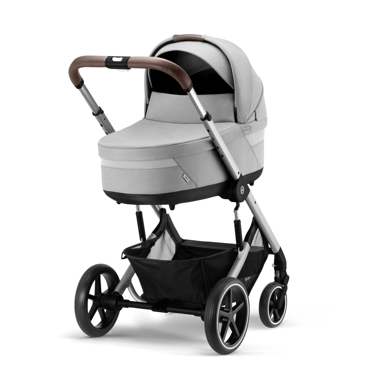 Cybex BALIOS S LUX - 2in1 pushchair with carrycot, Lava Grey, Silver frame  Lava Grey, Prams