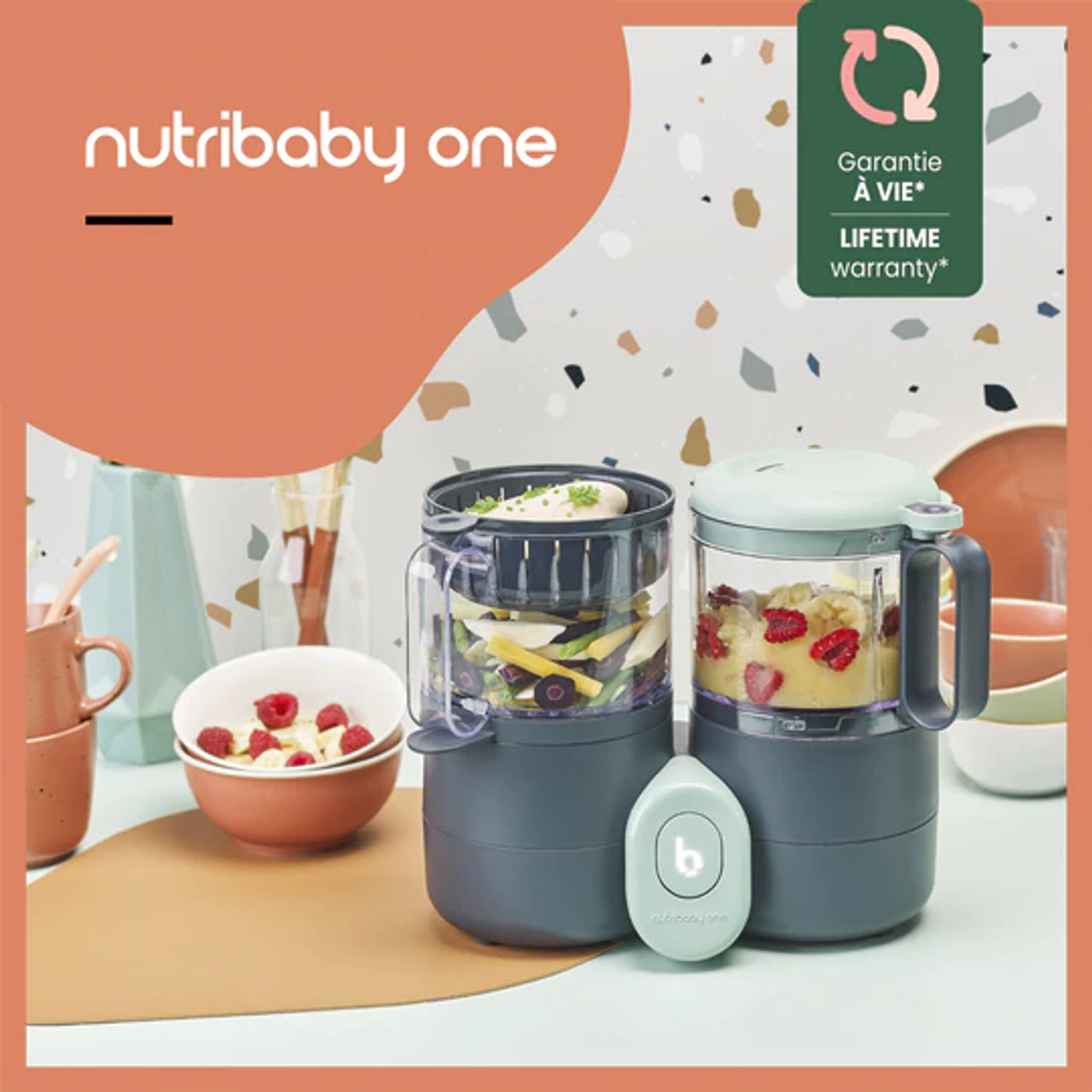 Babymoov Babymoov Nutribaby Digital Baby Food Steamer - Processor with  Multiple Chamber 
